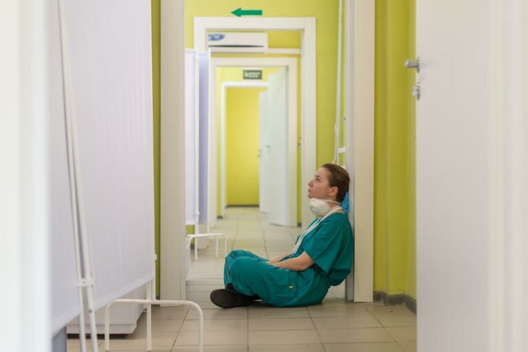 Tired nurse